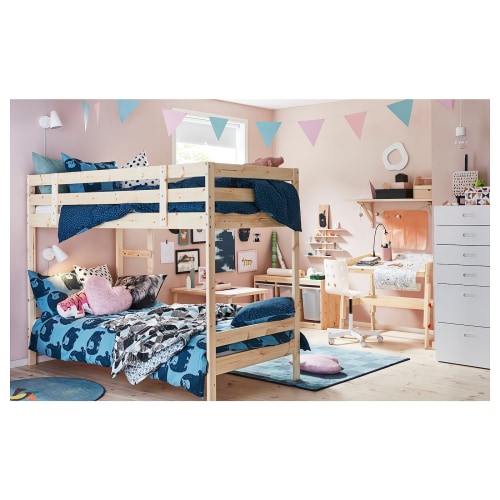 Twin over queen bunk bed ikea online